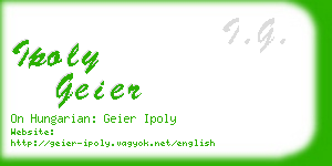 ipoly geier business card